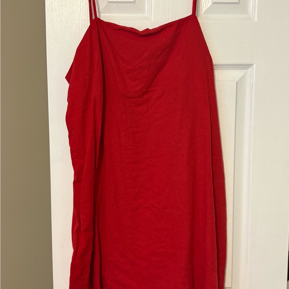 a new day Vibrant Red Spaghetti Strap Dress Size XL